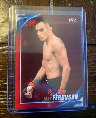 2019 UFC Topps Knockout Ruby Red 3/8 Tony Ferguson SSP - Image 1 of 2