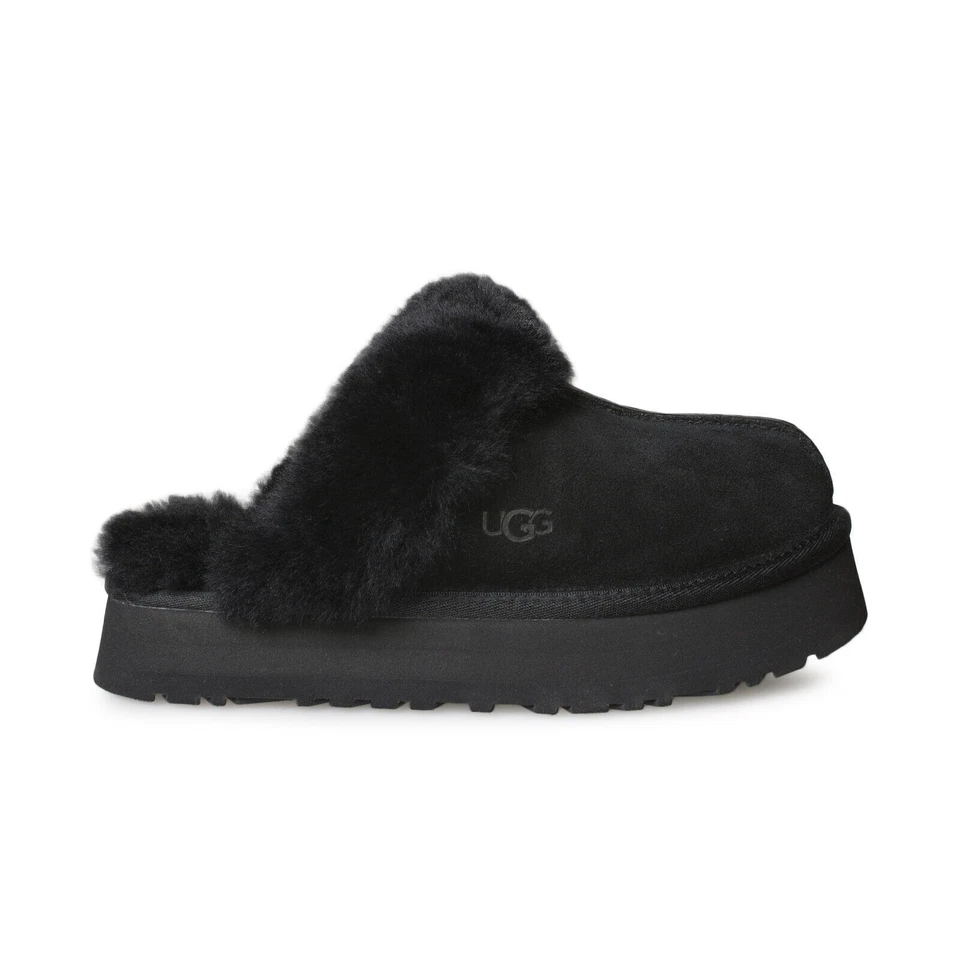 UGG Disquette Women's Slipper, Size 10 - Black