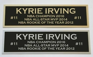 Kyrie Irving Nets nameplate for signed basketball photo jersey or case  - Bild 1 von 2