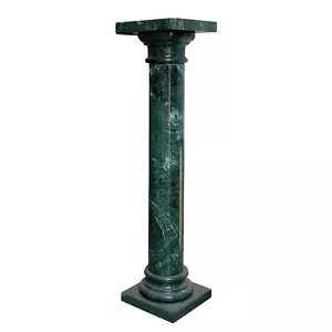 Colonna Classica Marmo Verde Alpi Green Marble Classic Column Italian H.100cm - Foto 1 di 2