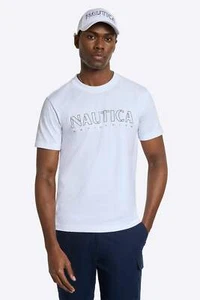 Camiseta blanca Nautica Cook para hombre - Imagen 1 de 9