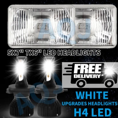 for Kenworth T300 1997-2010 Dump Truck Pair Halo 7x6" LED Hi-Lo Beam Headlights - Image 1 of 4