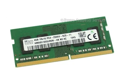 HMA851S6DJR6N-VK HYNIX LAPTOP MEMORY 4GB PC4-2666V DDR4 (CA67) - Image 1 of 2