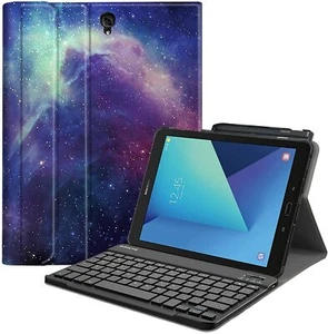 Keyboard Case for Samsung Galaxy Tab S3 9.7 2017 Smart Slim Shell Stand Cover US - Picture 1 of 14