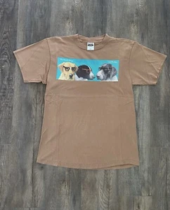 Camisa De Colección Perros Nerd Will Bullas Bronceada Divertida Camiseta Gráfica Y2K Tultex Grande - Imagen 1 de 11
