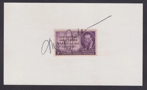 Mary Jordan, Pulitzer Prize Winner, autograph on Joseph Pulitzer stamp on card - Picture 1 of 1