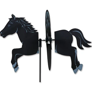 Spinner de viento pequeño estacado caballo negro PR 25074 - Imagen 1 de 1