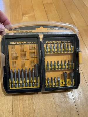 OLYMPIA TOOLS  30 Piece Driver Bit Set with Case #86-036-0116 - NEW SEALED - Image 1 of 4