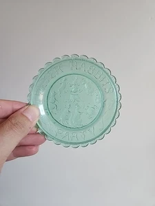 Peter Rabbit's Birthday Party Thornton Burgess Animals Pairpoint Glass Cup Plate - Picture 1 of 4