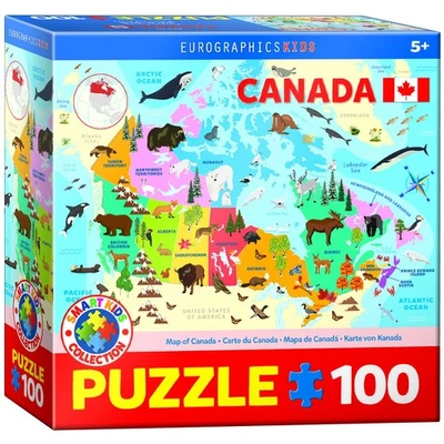 Illustrated Map of Canada 100 pc - Image 1 of 2