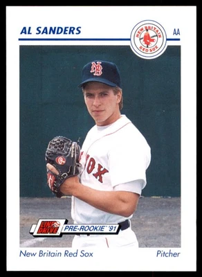 1991 Line Drive AA #471 Al Sanders New Britain Red Sox - Image 1 of 2