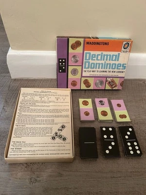 Vintage 1970 Waddingtons Decimal Dominoes 100% Complete - Image 1 of 4