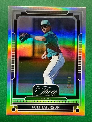 2025 Three and Two Baseball #38 COLT EMERSON Bases Loaded 13/49 MARINERS - Image 1 of 3