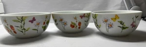 Home to Kitchen H2K Botanischer Schmetterling Blumen Erdbeere Schüssel 3er Set - Bild 1 von 3