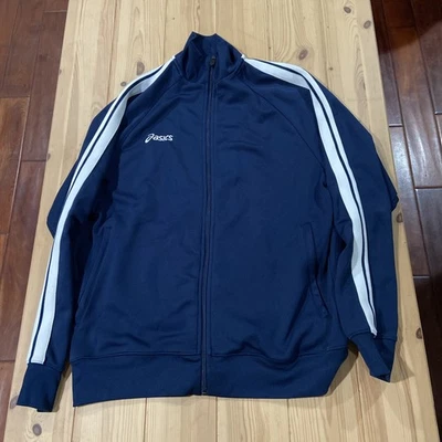 Asics Jacket Men M Blue Performance Track Embroidered John Bosco - Image 1 of 4