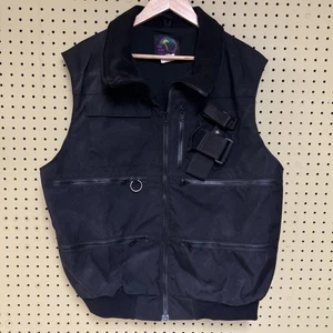 Gilet da pattuglia da sci grande da uomo vintage FORNITURE AREA SCIISTICA nero made in USA - Foto 1 di 7