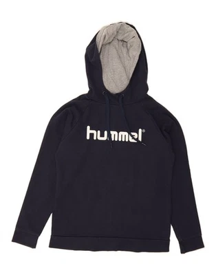 Sudadera con capucha gráfica para mujer HUMMEL UK 10 pequeña azul marino algodón DS65 Foto 1 de 3