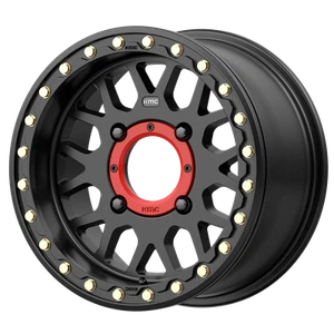 15x6 KMC Powersports KS235 GRENADE BEADLOCK Satin Black Wheel 4x156 (38mm) - Picture 1 of 5