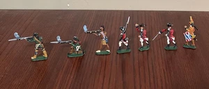 7 Metal/Lead 2” Painted Soldiers - Picture 1 of 23
