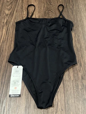 Traje de baño Billabong A/Div con tiras de una pieza color negro talla L Foto 1 de 4