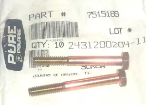 POLARIS PURE OEM NOS ATV SNOWMOBILE PWC CLAMP BOLT PACK OF TWO 2 7515189 - Picture 1 of 2