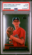 2000 Topps Chrome Rookie Adam Wainwright #T88 Atlanta Braves PSA 8 NM-MT