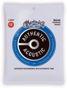 Martin MA540 Original Phosphor Bronze 6 Akustikgitarrensaiten Lt 12-54 Saiten - Bild 1 von 12