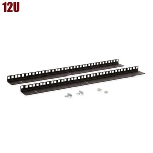 2x 12U Wall Mount Vertical Rail Adjustable Swing Out Fixed Server Data Cabinet - Picture 1 of 1