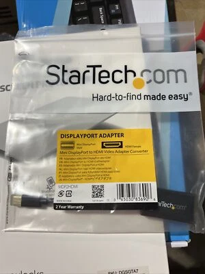 StarTech.com Mini DisplayPort to HDMI Video Adapter Converter MDP2HDMI Brand New - Image 1 of 2