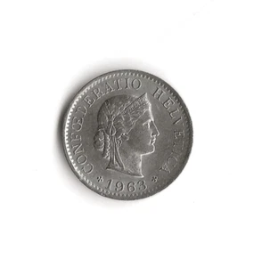 1963 Switzerland - 5 Rappen - 519 - Copper Nickel - 2g - Picture 1 of 2