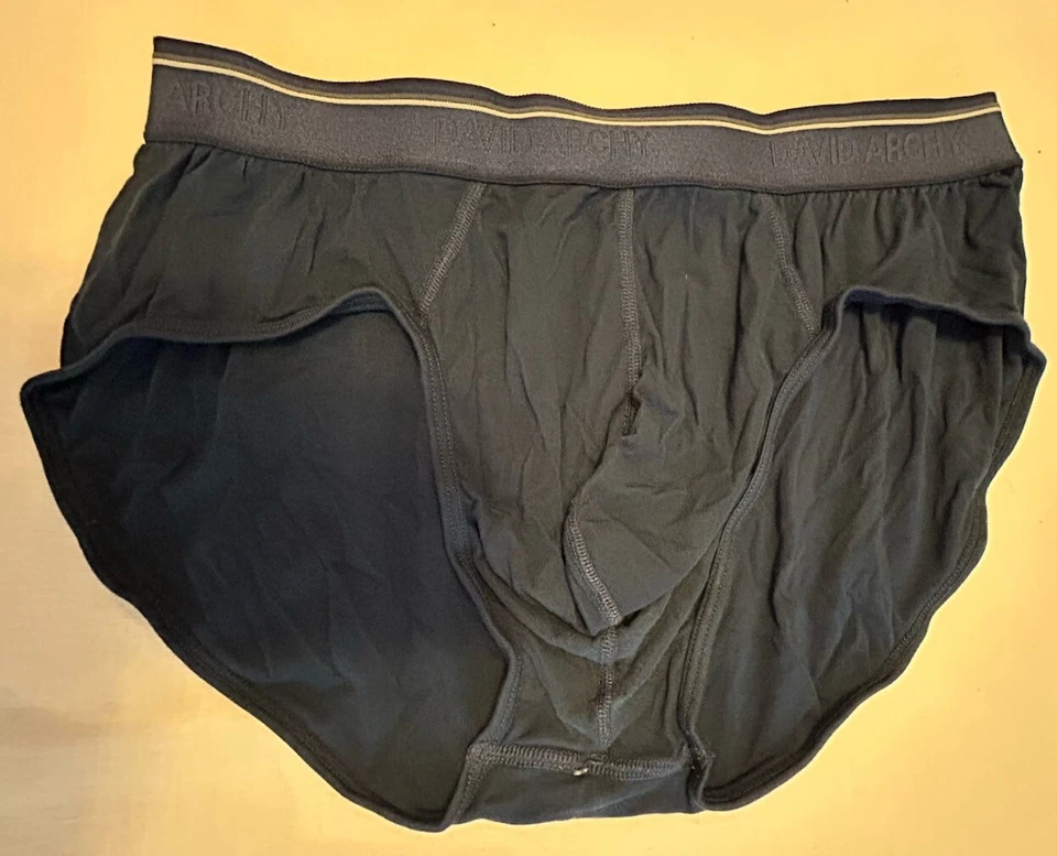 DAVID ARCHY Men’s Modal Briefs Dark Blue Large - Image 1 of 2