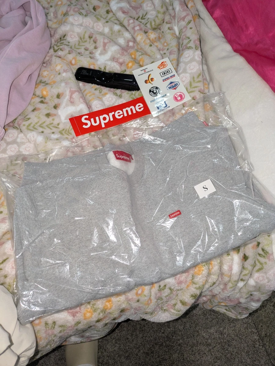 Supreme Small Box Logo Crewneck Ash Gray Size Small FW24 | eBay