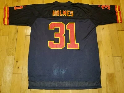 Camiseta 03 Reebok On Field Priest Holmes preta KANSAS CITY CHIEFS masculina time da NFL GG - Imagem 1 de 4