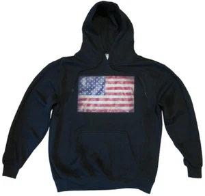 Boss Wear Men's XL USA American Flag Hoodie Sweatshirt Pride United States ✅ - Picture 1 of 10