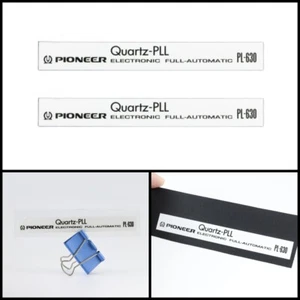 Quartz-PLL PIONEER ELECTRONIC FULL-AUTOMATIC PL-630 logo badge Sticker Decal - Picture 1 of 13