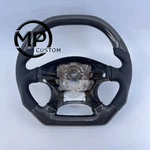 Volante de fibra de carbono real apto para Honda Civic 1996 1997 1998 1999 2000 - Imagen 1 de 9