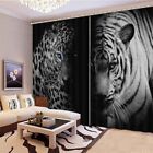 Cheetahs Have Blue Eyes 3D Blockout Photo Print Curtain Fabric Curtains Window
