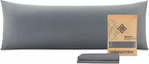 Body Pillow Cover, Ultra Soft Microfiber Long Pillowcase, 20x54 inch (Dark Gray) - Picture 1 of 3