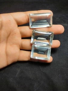 Cristal Transparente Natural Cuarzo Octágono 100-125 quilates pieza - Imagen 1 de 8