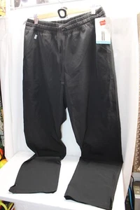 Hanes Stretch Black Pull-On High-Rise Straight Scrub Pants Poly/Spand M NWT - Picture 1 of 5