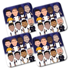Spurs 2024-25 Pack Of 4 Vector Heroes Coasters Great Tottenham Fans Gift - Picture 1 of 1