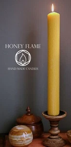 1 x XXL 100% PURE BEESWAX PILLAR candle ~ 42cm x 5cm ~ 300 grams!!! - Picture 1 of 4