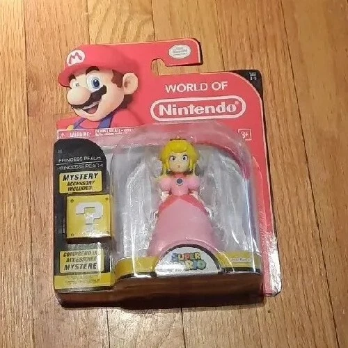 Princess Peach 4 Inch World of Nintendo Jakks Pacific Figure Wave 3