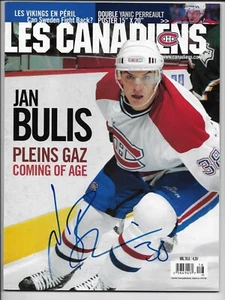Signed Jan Bulis Montreal Canadiens Autographed Les Canadiens Magazine - Picture 1 of 3