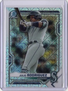 JULIO RODRIGUEZ - MARINERS - 2020 BOWMAN CHROME - MEGA MOJO REFRACTOR ROOKIE! - Picture 1 of 2