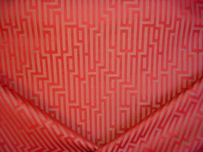 Tela de tapicería roja tejido celosía calado Brunschwig & Fils BF10304 11-3/8Y Foto 1 de 4