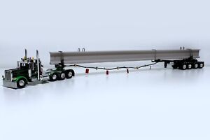 DCP Peterbilt 389 Oversize Load Bridge Beam Truck ERMC Trailer 164 Diecast Model