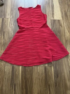 Womens dress size 14. Red Herring make.  Colour is red. Unlined. Stretch   - Picture 1 of 7