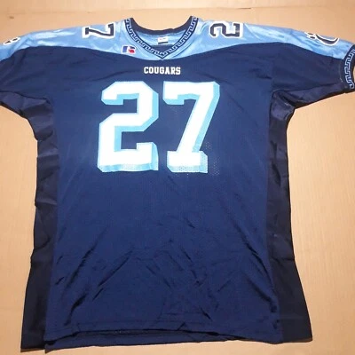 Camiseta deportiva de fútbol americano universitario Russell Athletic vintage para hombre 2XL Chesapeake Cougars #27  Foto 1 de 4