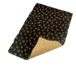 Schwarz mit grauen Pfoten, Haustiervlies, Hundebett, Tierbettwäsche, abwaschbares Haustierbett - Bild 1 von 4